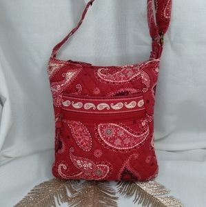 Vera Bradley Mesa Red Paisley bag